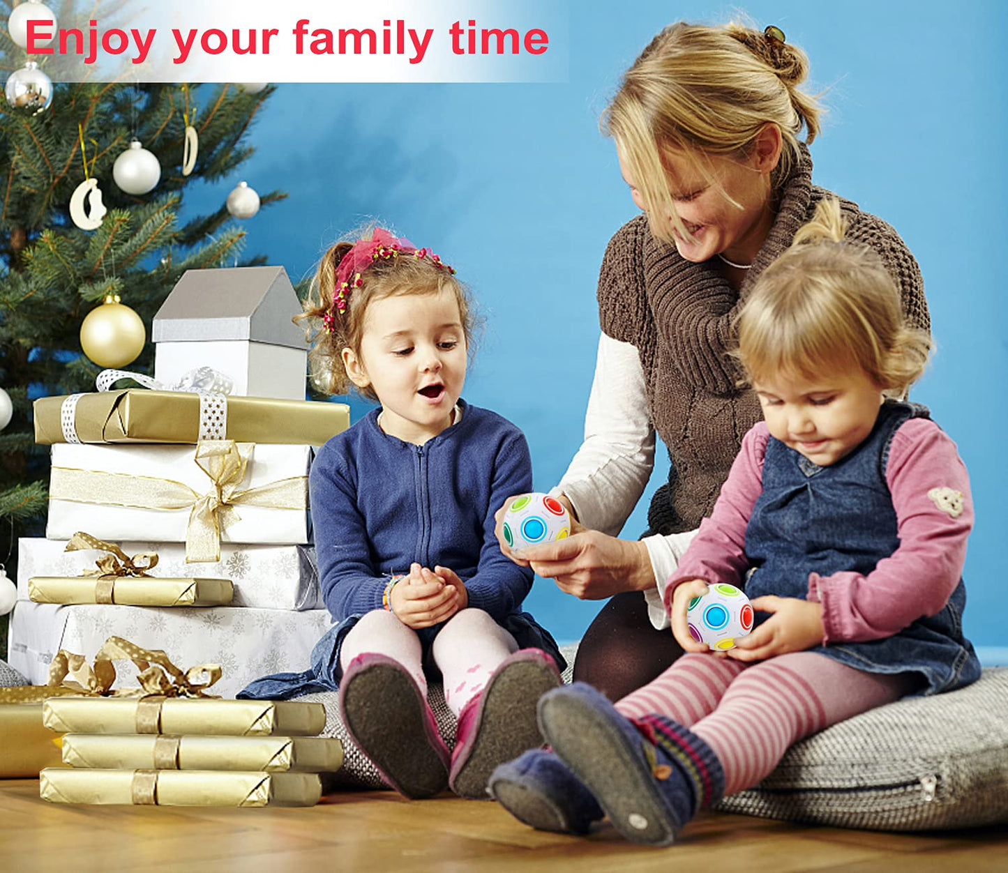Vdealen Magic Rainbow Puzzle Ball – Fidget Toy Brain Teaser for All Ages