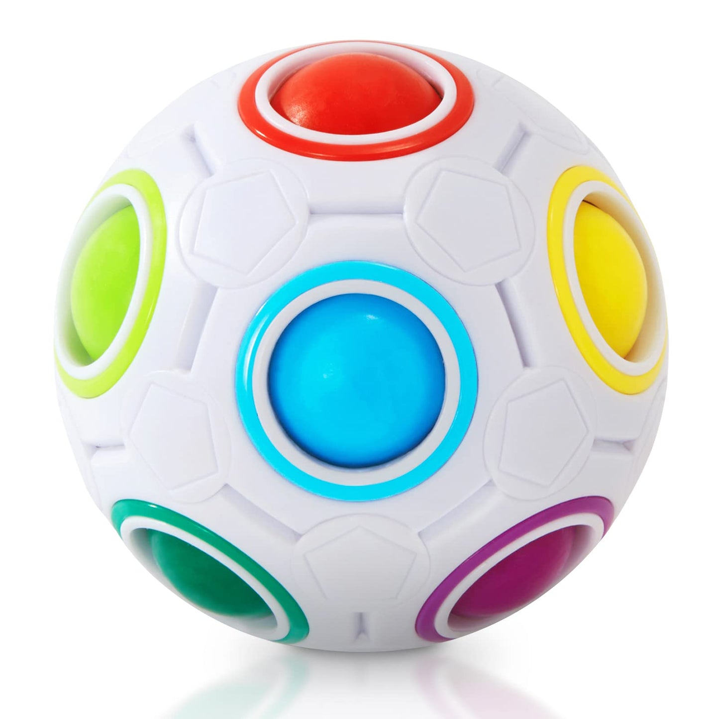 Vdealen Magic Rainbow Puzzle Ball – Fidget Toy Brain Teaser for All Ages