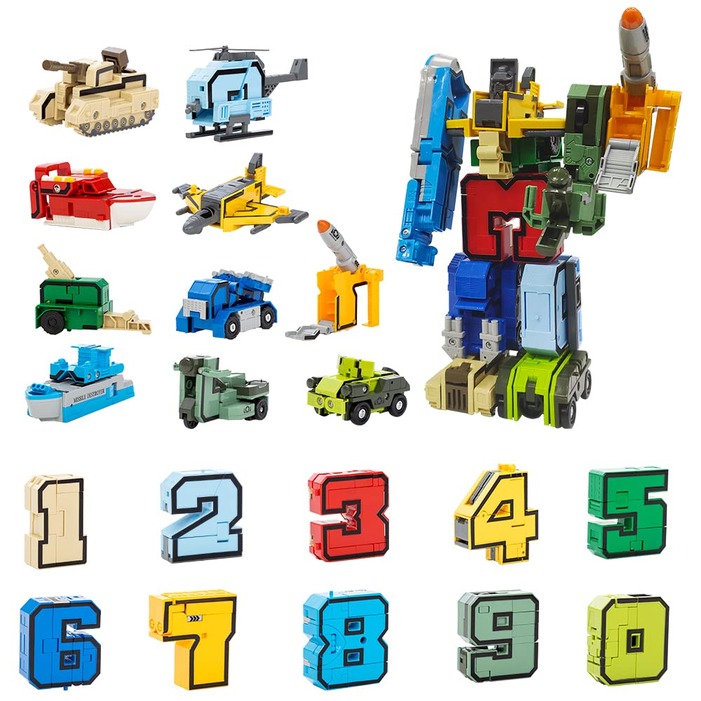 VEAIS Alpha Bot Number Transforming Toy – STEM Robot for Toddlers 3–5