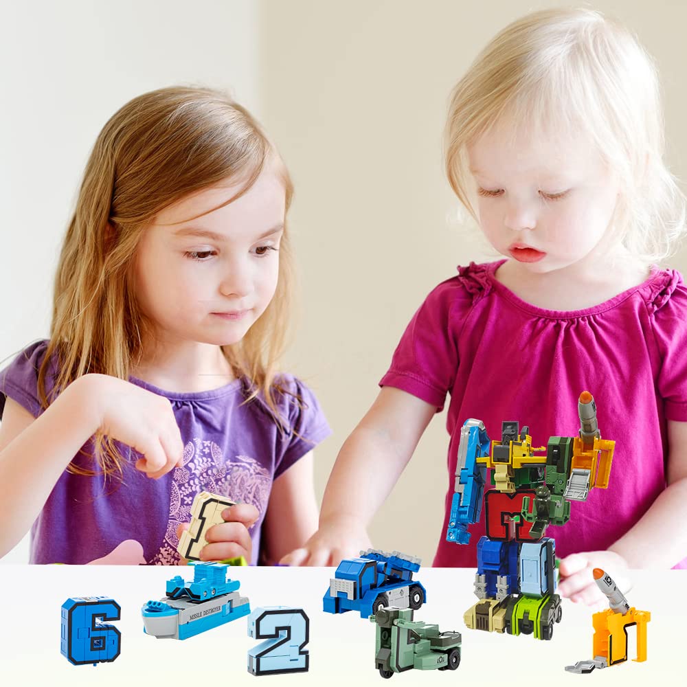 VEAIS Alpha Bot Number Transforming Toy – STEM Robot for Toddlers 3–5