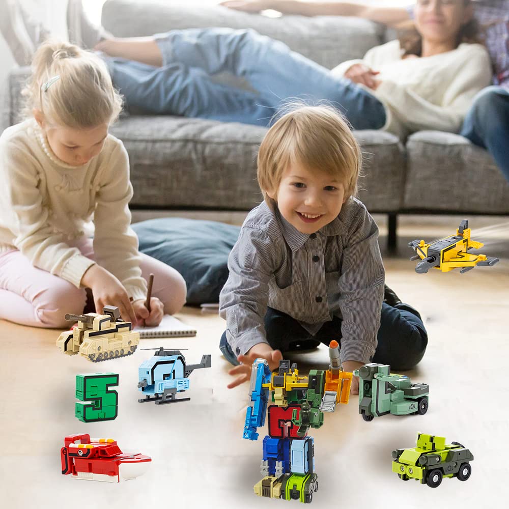 VEAIS Alpha Bot Number Transforming Toy – STEM Robot for Toddlers 3–5