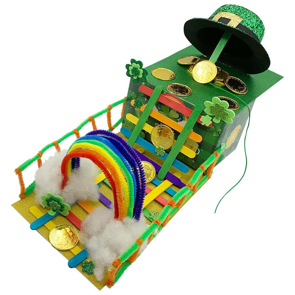 Vecacosic Leprechaun Trap Kit for Kids - 2 DIY St Patrick's Day Sets