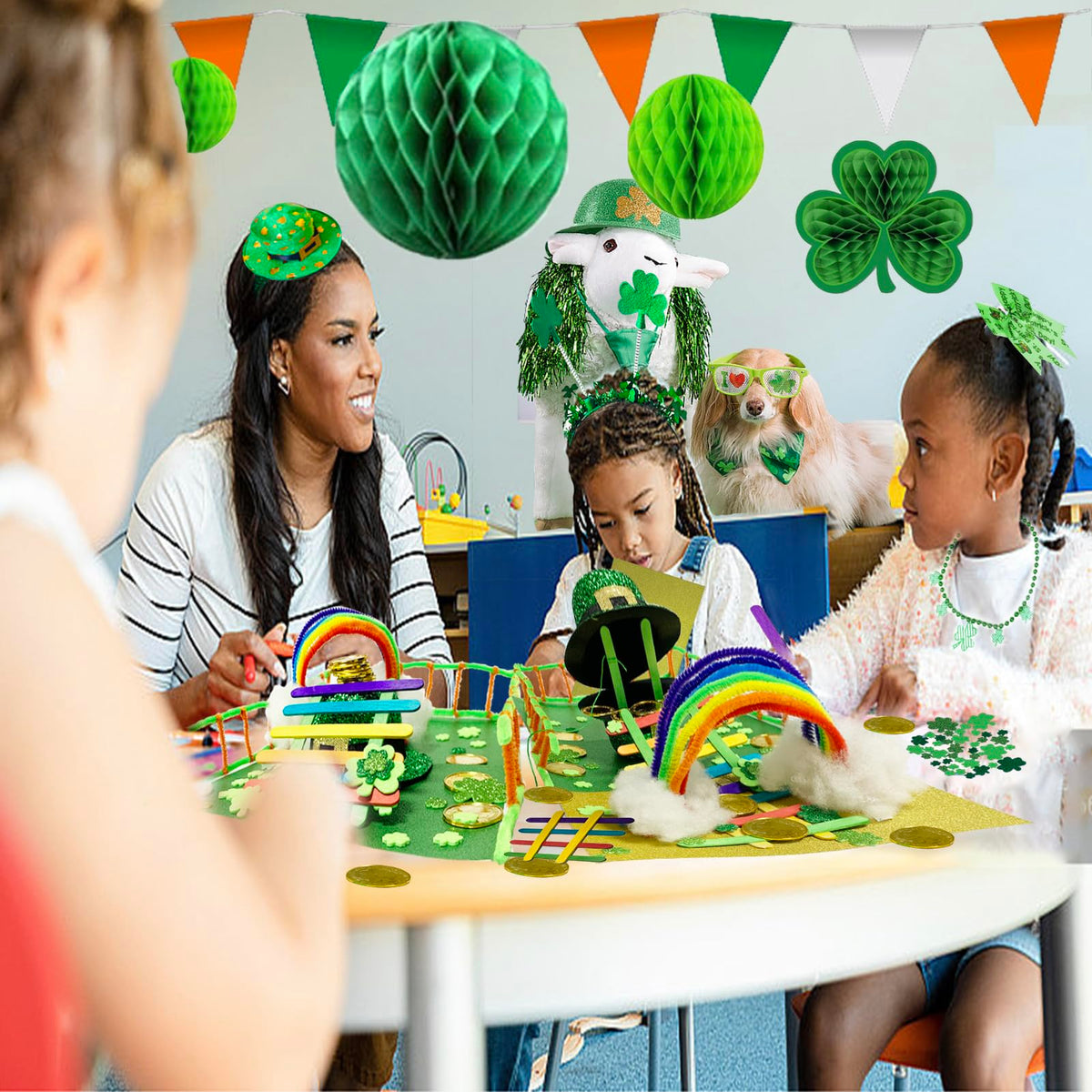 Vecacosic Leprechaun Trap Kit for Kids - 2 DIY St Patrick's Day Sets
