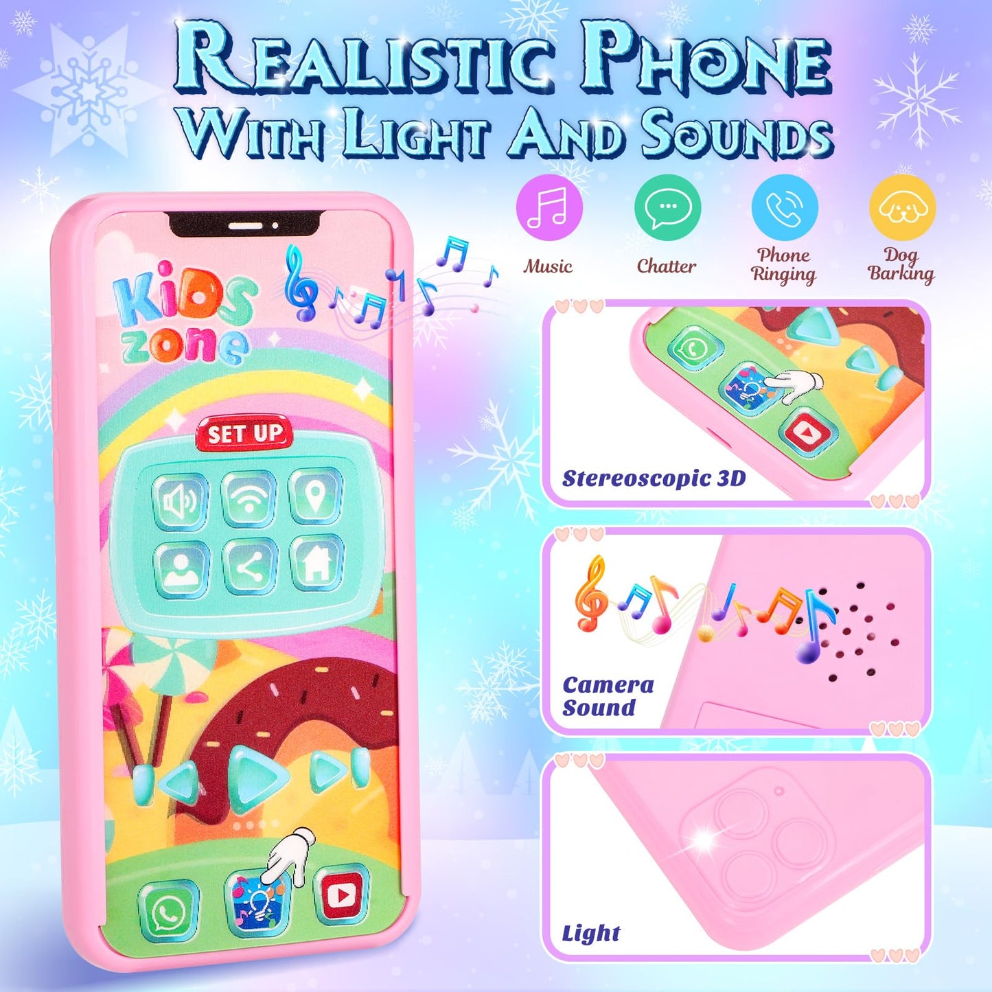 VEDALIO Little Girl Purse Frozen Toys 29 in 1 Pretend Play Set for Girls 3 8
