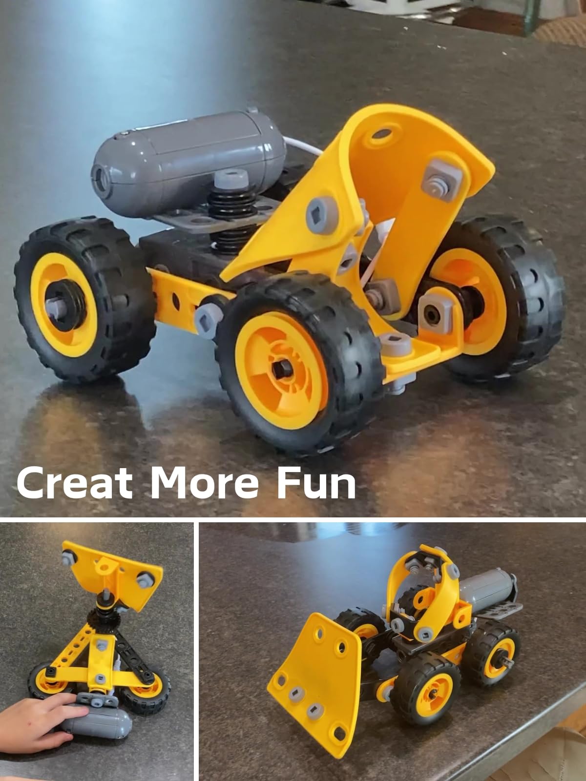 Veecafiodi 10-in-1 STEM Building Toy for Kids 4-8 | Educational Construction Set with 112 Pieces