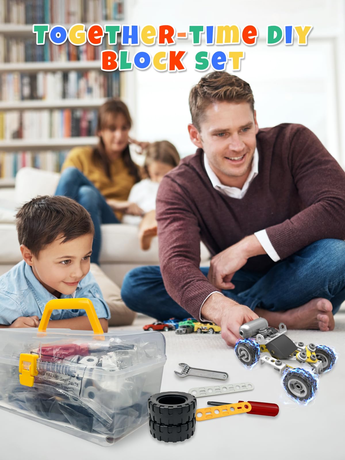 Veecafiodi 10-in-1 STEM Building Toy for Kids 4-8 | Educational Racing & Construction Kit