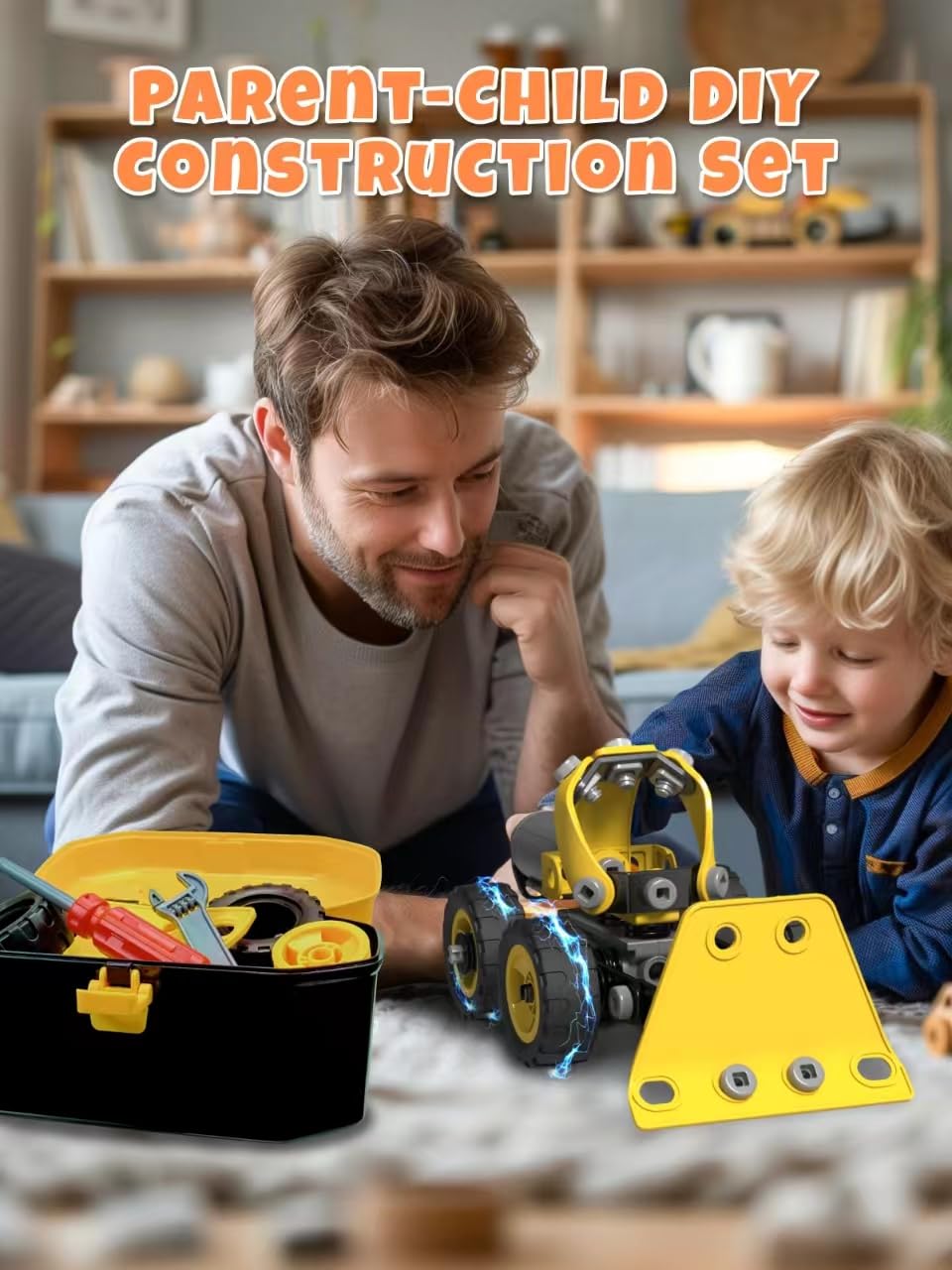 Veecafiodi 10-in-1 STEM Building Toy for Kids 4-8 | Educational Construction Set with 112 Pieces