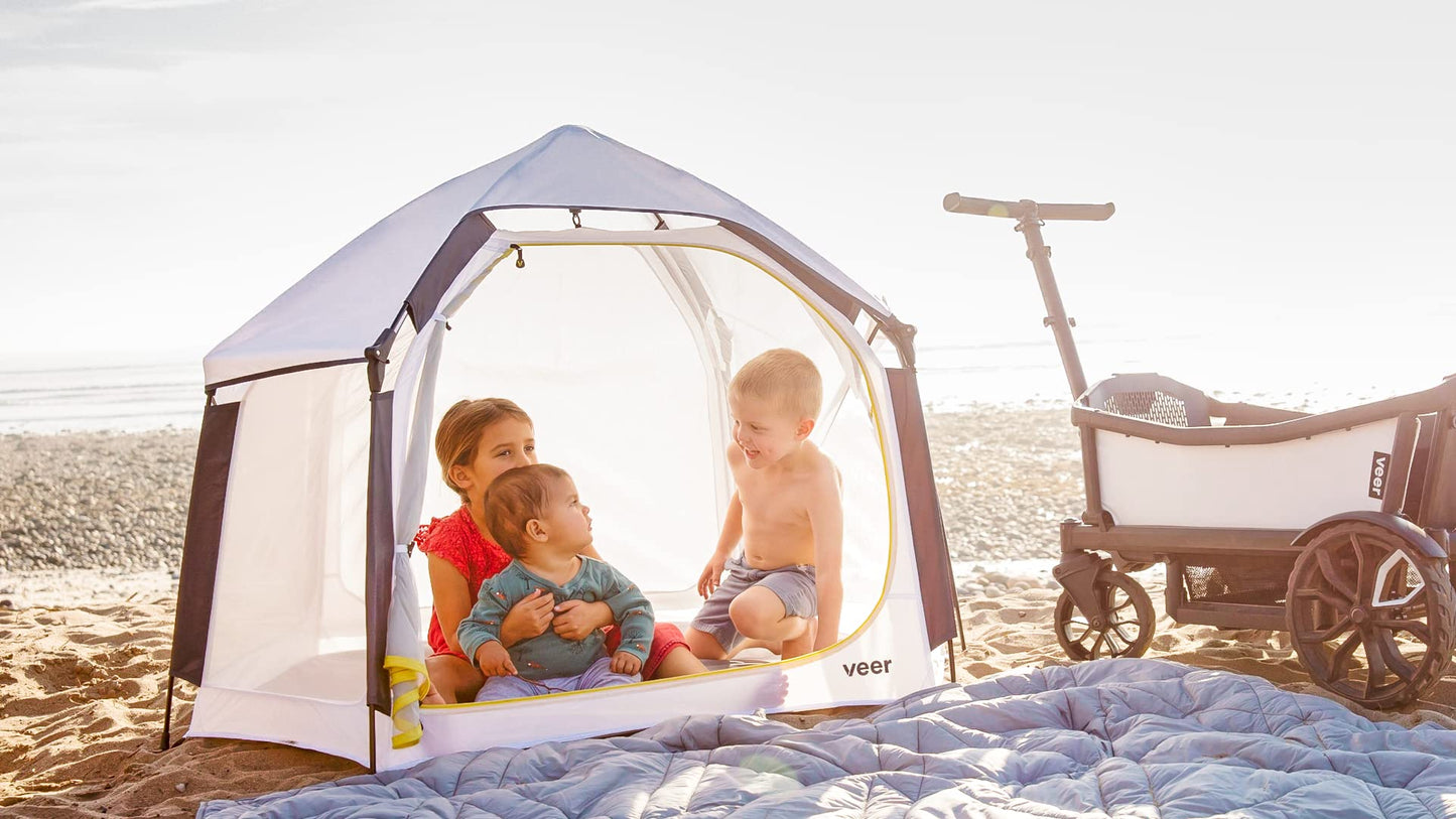 Veer Basecamp JPMA Certified Portable Pop-Up Play Yard | Indoor & Outdoor Shade Canopy