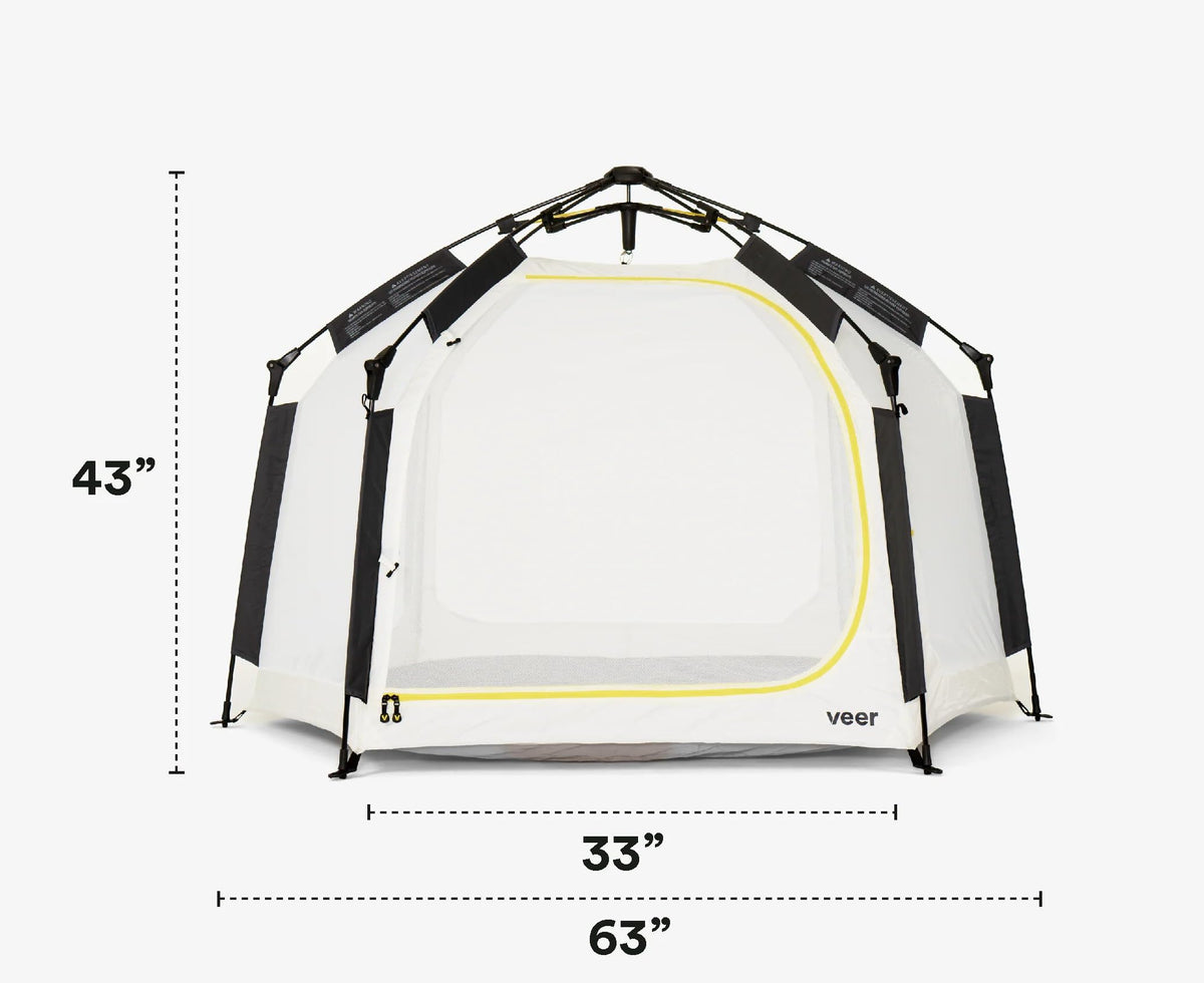 Veer Basecamp JPMA Certified Portable Pop-Up Play Yard | Indoor & Outdoor Shade Canopy