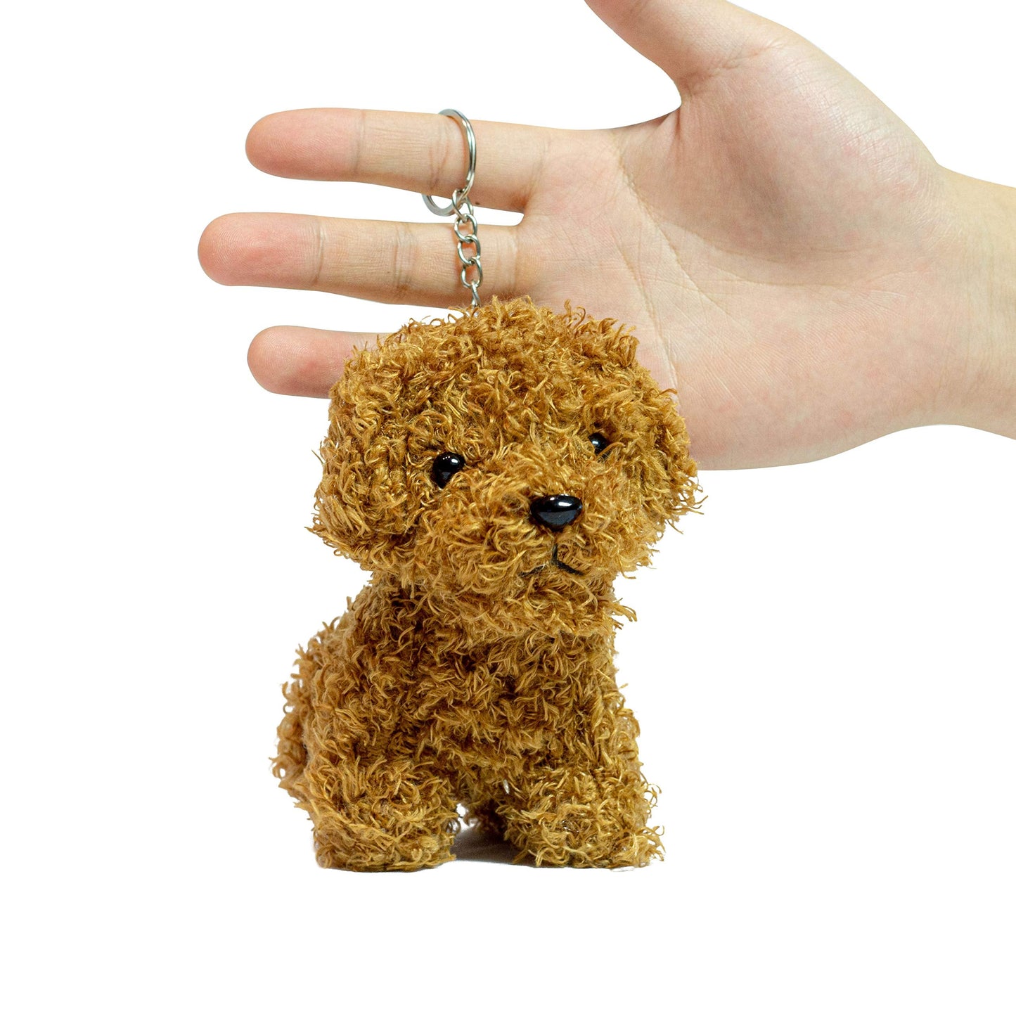 Vel Cute Stuffed Animal Dog Anime Plush Key Chain - 5 Inch (Brown)