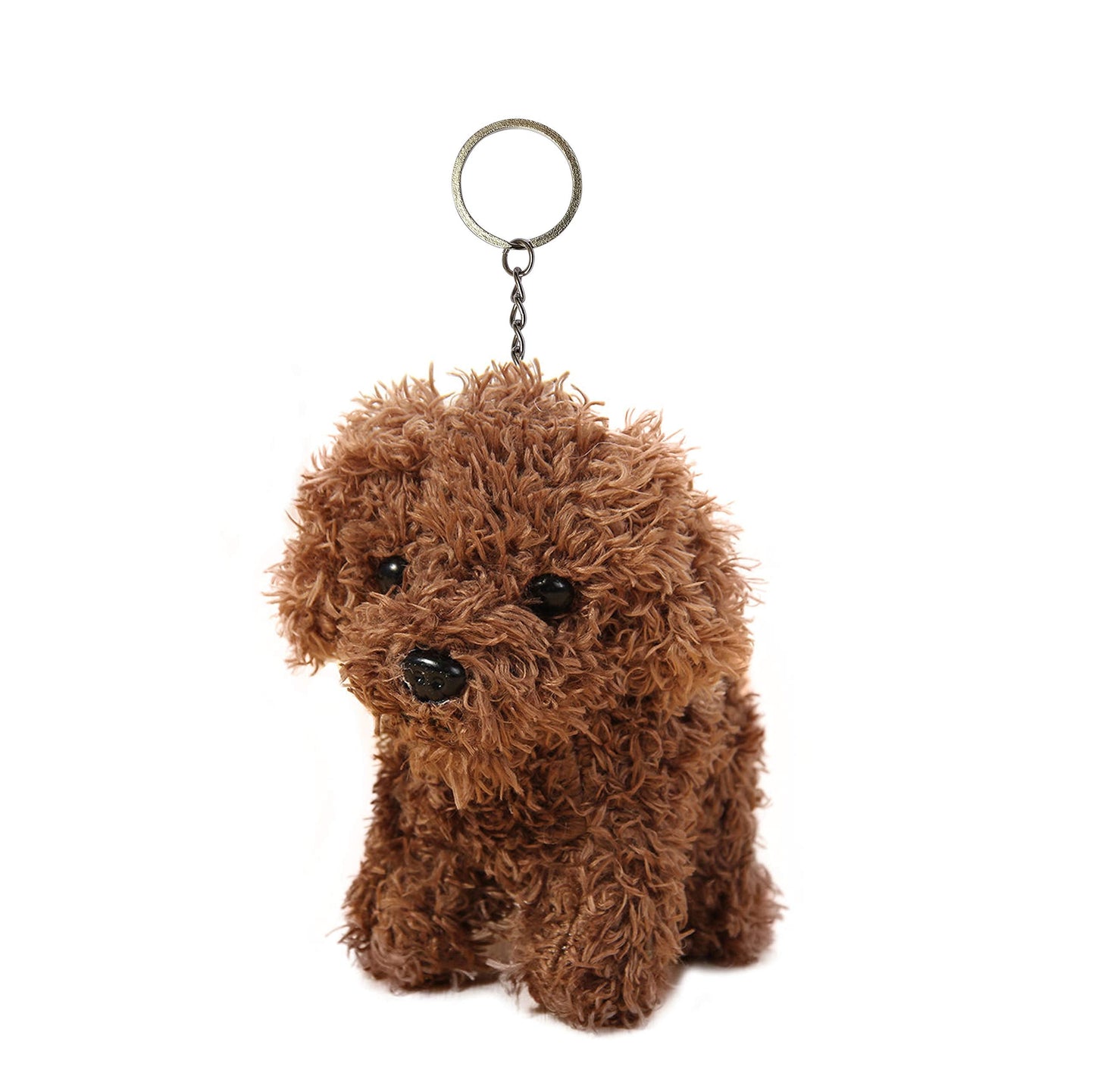 Vel Cute Stuffed Animal Dog Anime Plush Key Chain - 5 Inch (Brown)