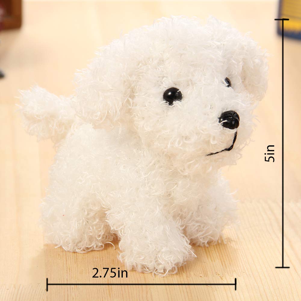 Vel Cute Stuffed Animal Dog Anime Plush Key Chain - 5 Inch (Brown)