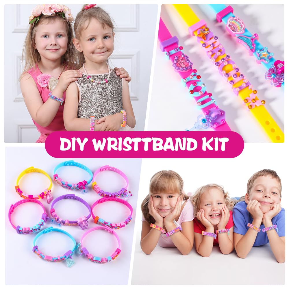 Vellibring Art Craft Making Kit for Kids – DIY Bracelets, Charms & Stickers