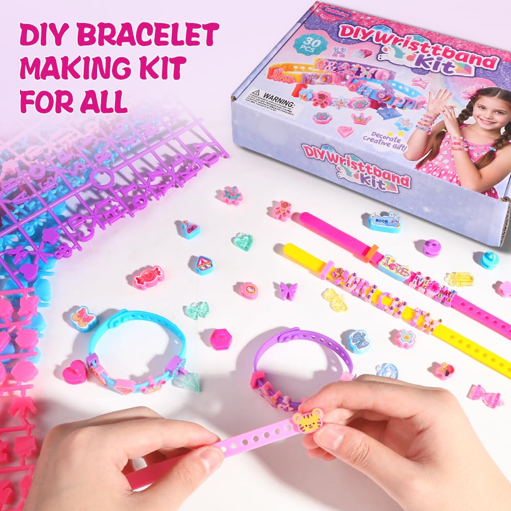 Vellibring Art Craft Making Kit for Kids – DIY Bracelets, Charms & Stickers