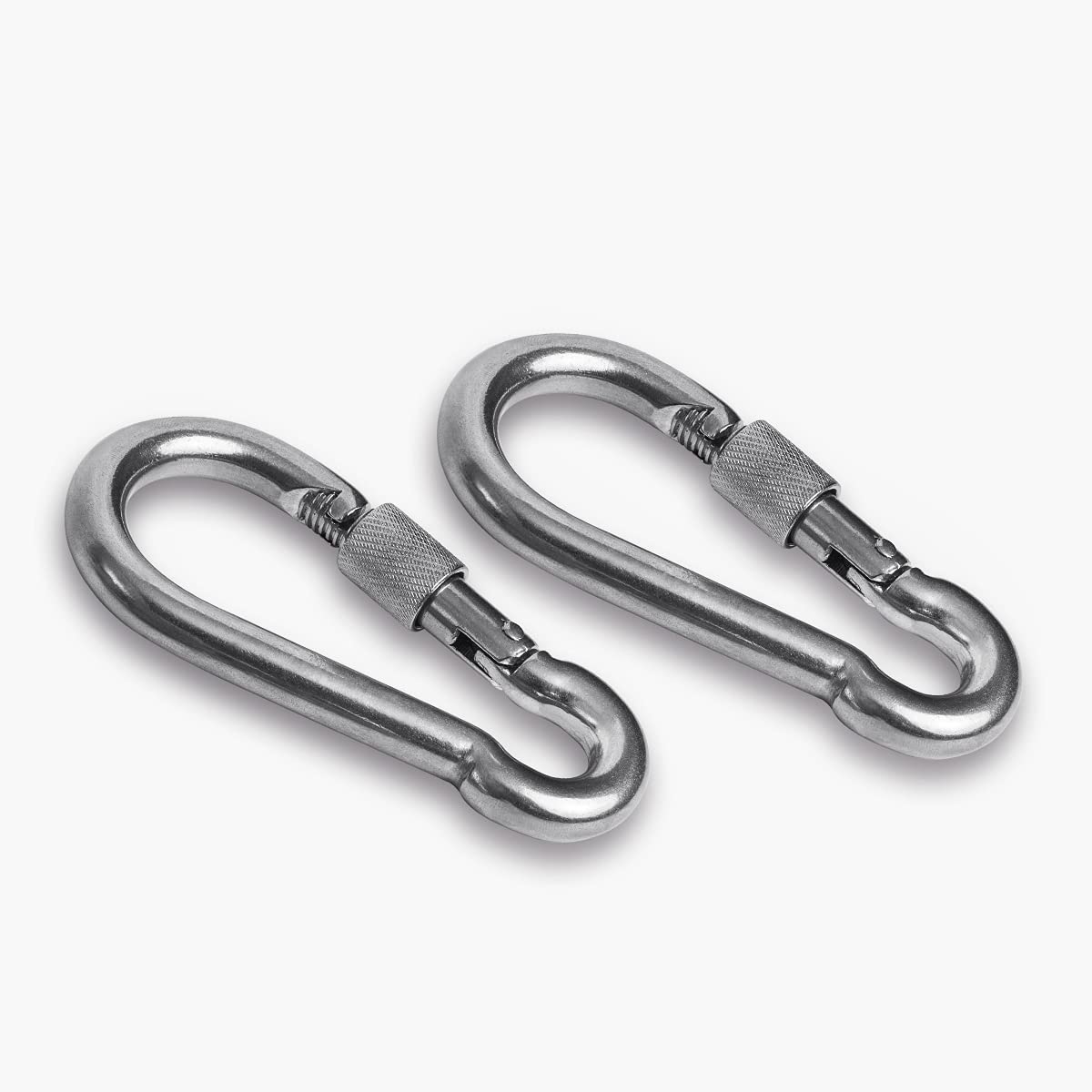 Velomill 2+1 Heavy Duty 304 Stainless Steel Swivel Ring with SUS304 Snap Hooks – Double Ended Eye Hook for Tree Swings, Hammocks, and More (M6)