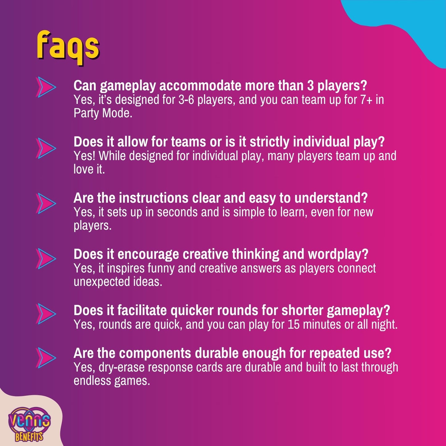 VENNS WITH BENEFITS – Fun Venn Diagram Board Game for 3+ Players | Teens & Adults