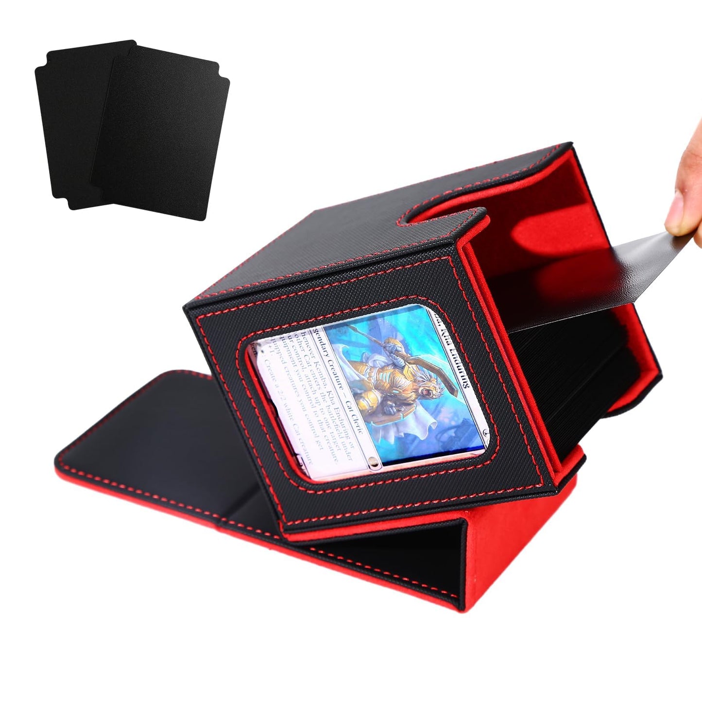 Venssu MTG Deck Box for Commander – Holds 120 Cards, Includes Top Loader & Dividers