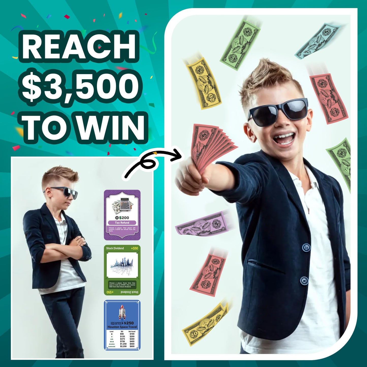 Paycheck to Billionaire – Smart Investing & Cost Management Board Game by Venture Catcher