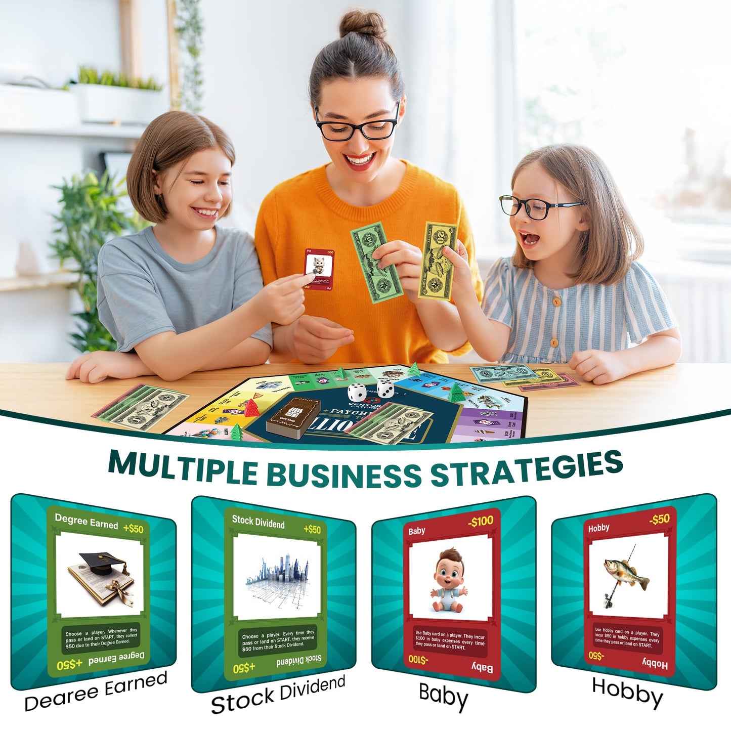 Paycheck to Billionaire – Smart Investing & Cost Management Board Game by Venture Catcher