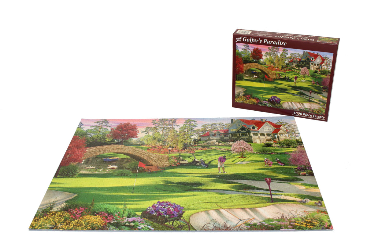 Vermont Christmas Company Golfer's Paradise 1000-Piece Puzzle