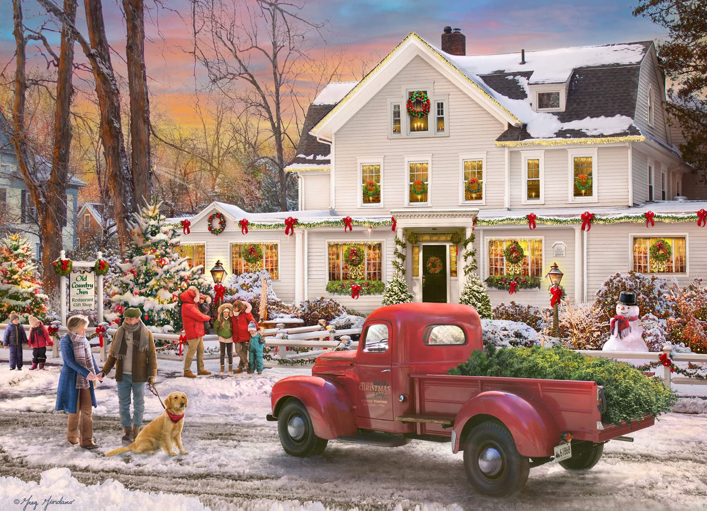 Jigsaw Puzzle Advent Calendar 1000 Pieces – The Inn at Christmas by Vermont Christmas Company
