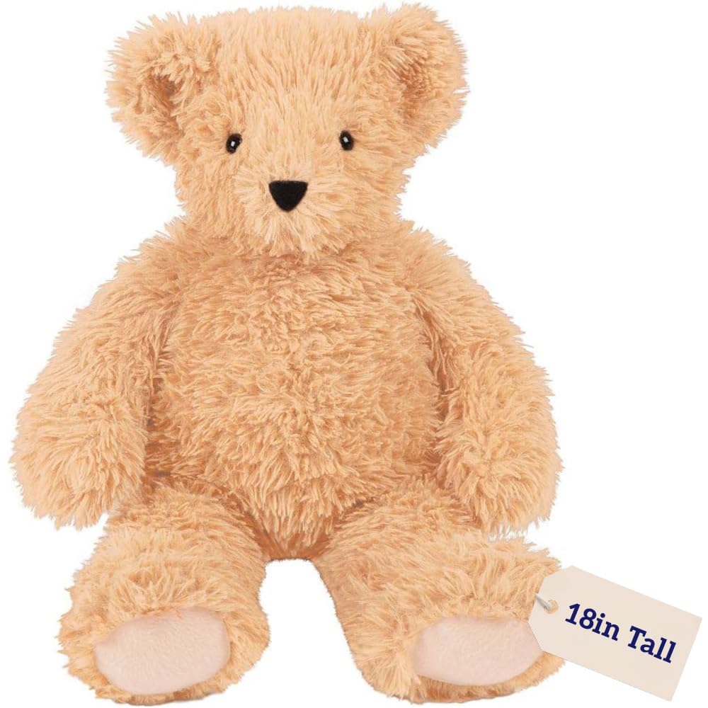 Vermont Teddy Bear Classic 18-Inch Plush – Soft, Lifetime Guarantee