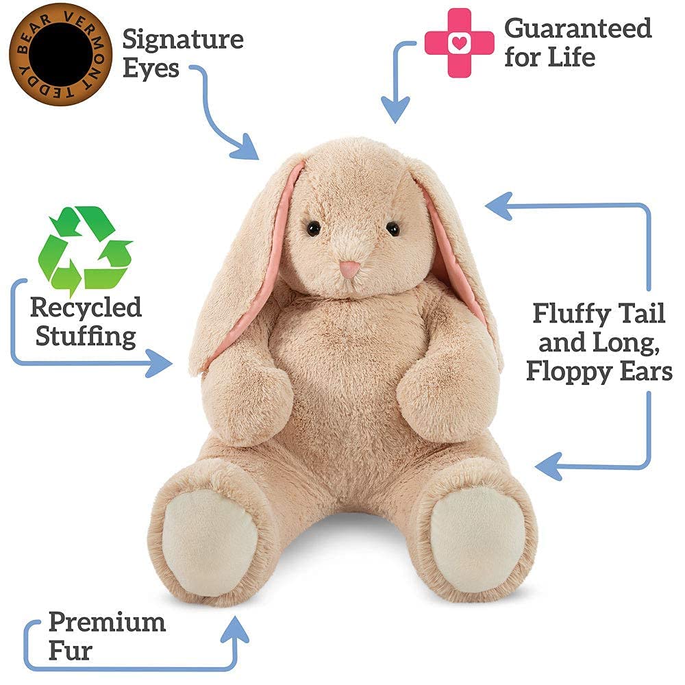 Vermont Teddy Bear Giant Bunny — 4 Ft Plush Stuffed Animal | Giant Cuddle Collection