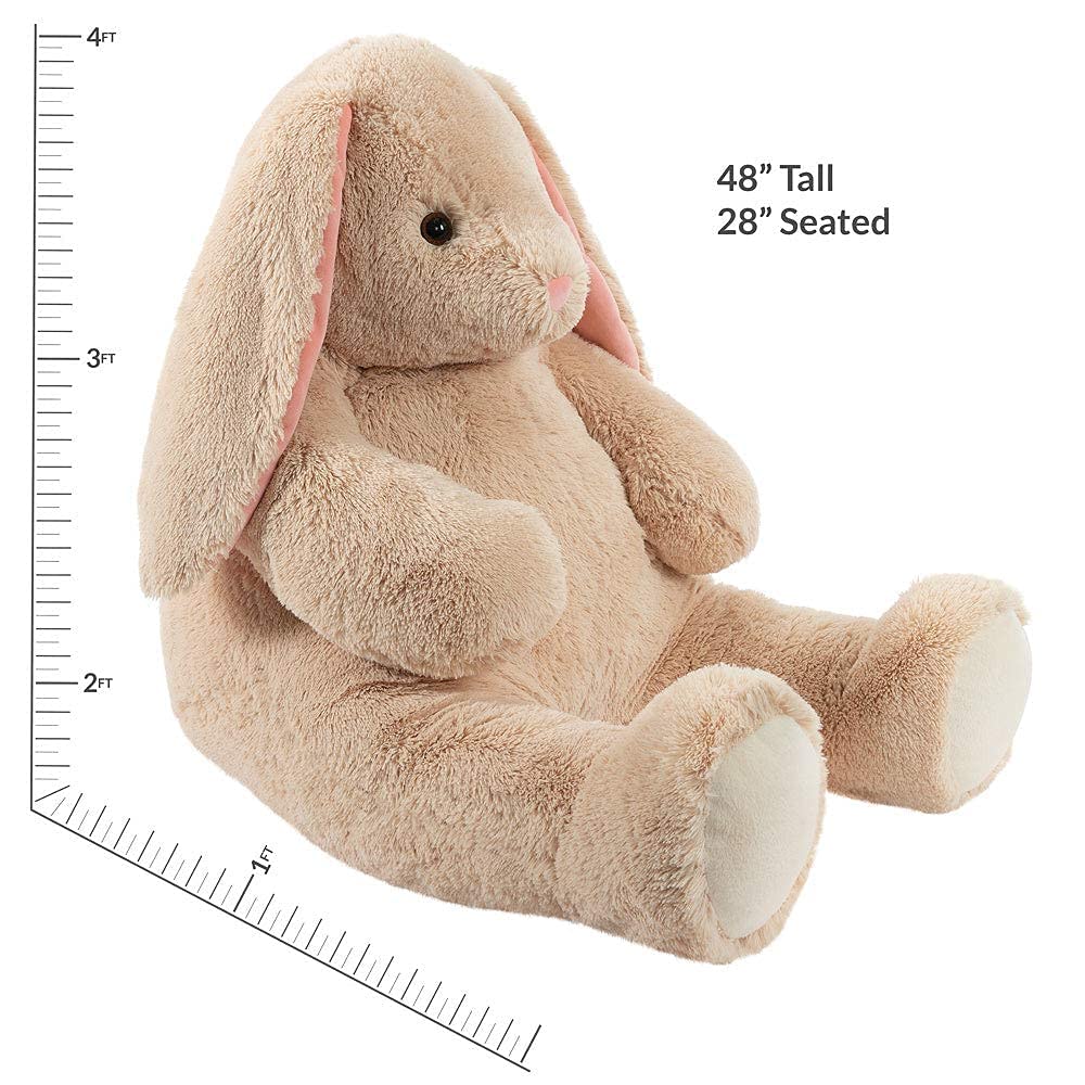 Vermont Teddy Bear Giant Bunny — 4 Ft Plush Stuffed Animal | Giant Cuddle Collection