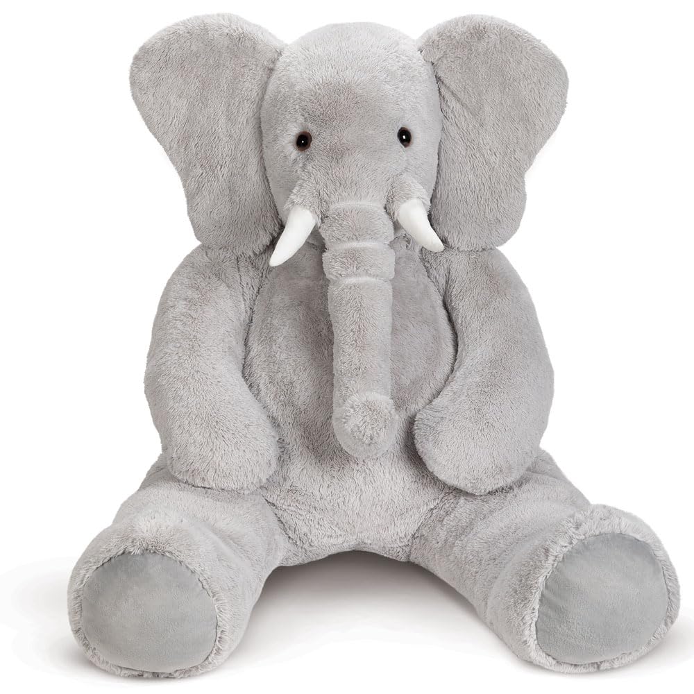 Vermont Teddy Bear Giant Elephant Stuffed Animal - 6-Foot Plush from USA