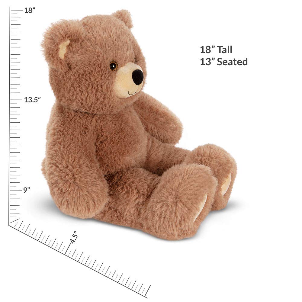 Vermont Teddy Bear Cuddly Soft – 18-Inch Brown Plush Bear | Huggable Gift for All Ages