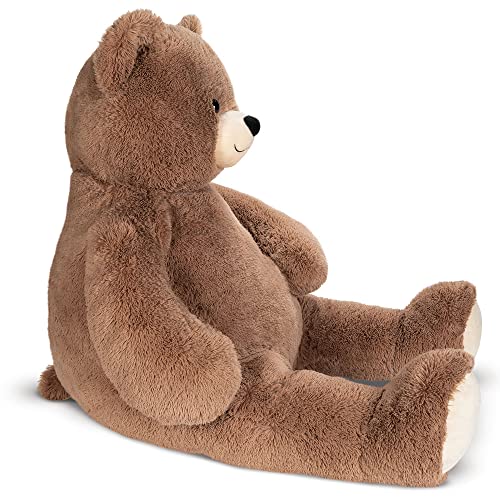 Vermont Teddy Bear Giant Teddy Bear - 4-Foot Plush from Giant Cuddle Collection | USA Crafted