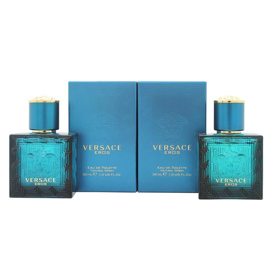 Versace Eros Gift Set 50ml EDP + 50ml Shower Gel + 50ml Aftershave Balm