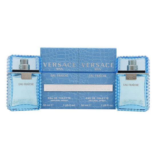 Versace Man Eau Fraiche Gift Set 2 x 30ml EDT Spray Men's Fragrance