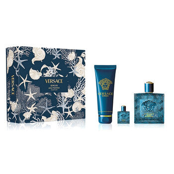 Versace Pour Homme Gift Set 100ml EDT + 150ml Bath and Shower Gel + 5ml EDT Men's Fragrance