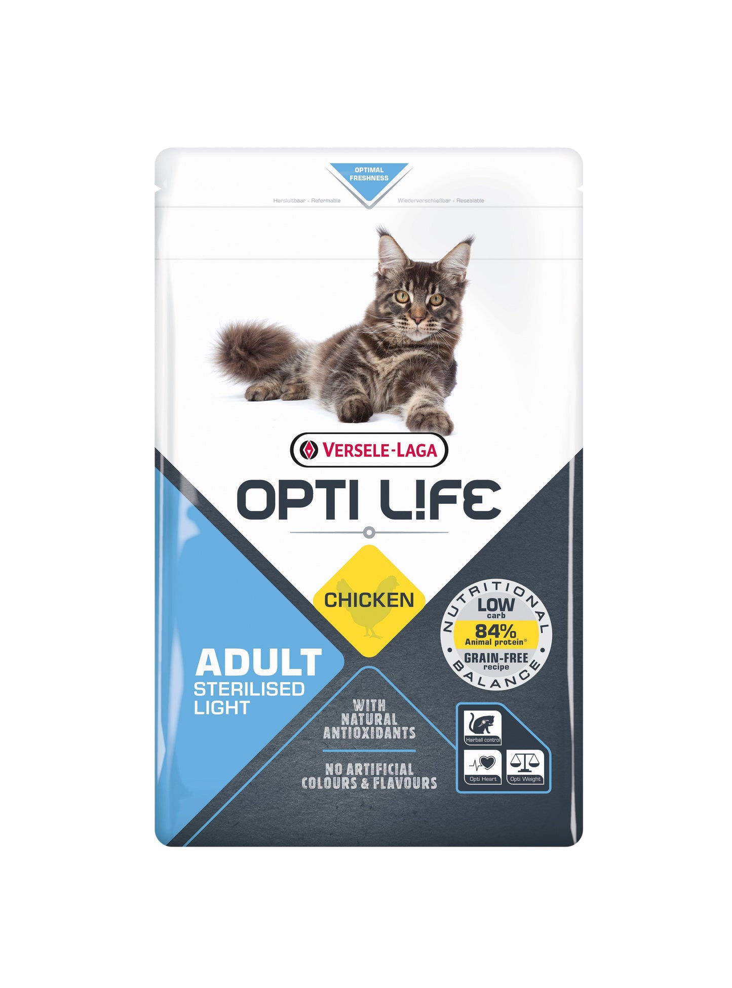 Versele Laga Opti Life Cat Adult Ster/Light 4x1kg