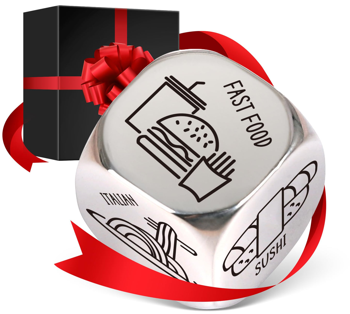 VERTHMOE Valentines Day Dice for Him — Steel Date Night Dinner Ideas