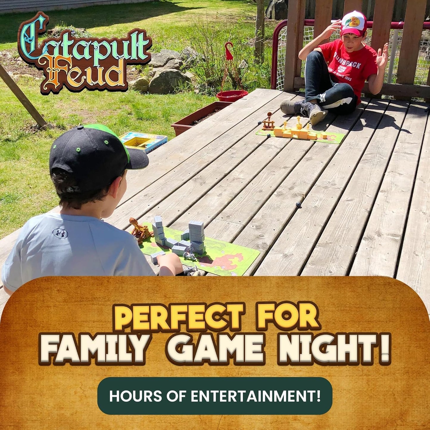Vesuvius Media Catapult Feud – Family Strategy Board Game for 7+ | 20-Min Play Sessions