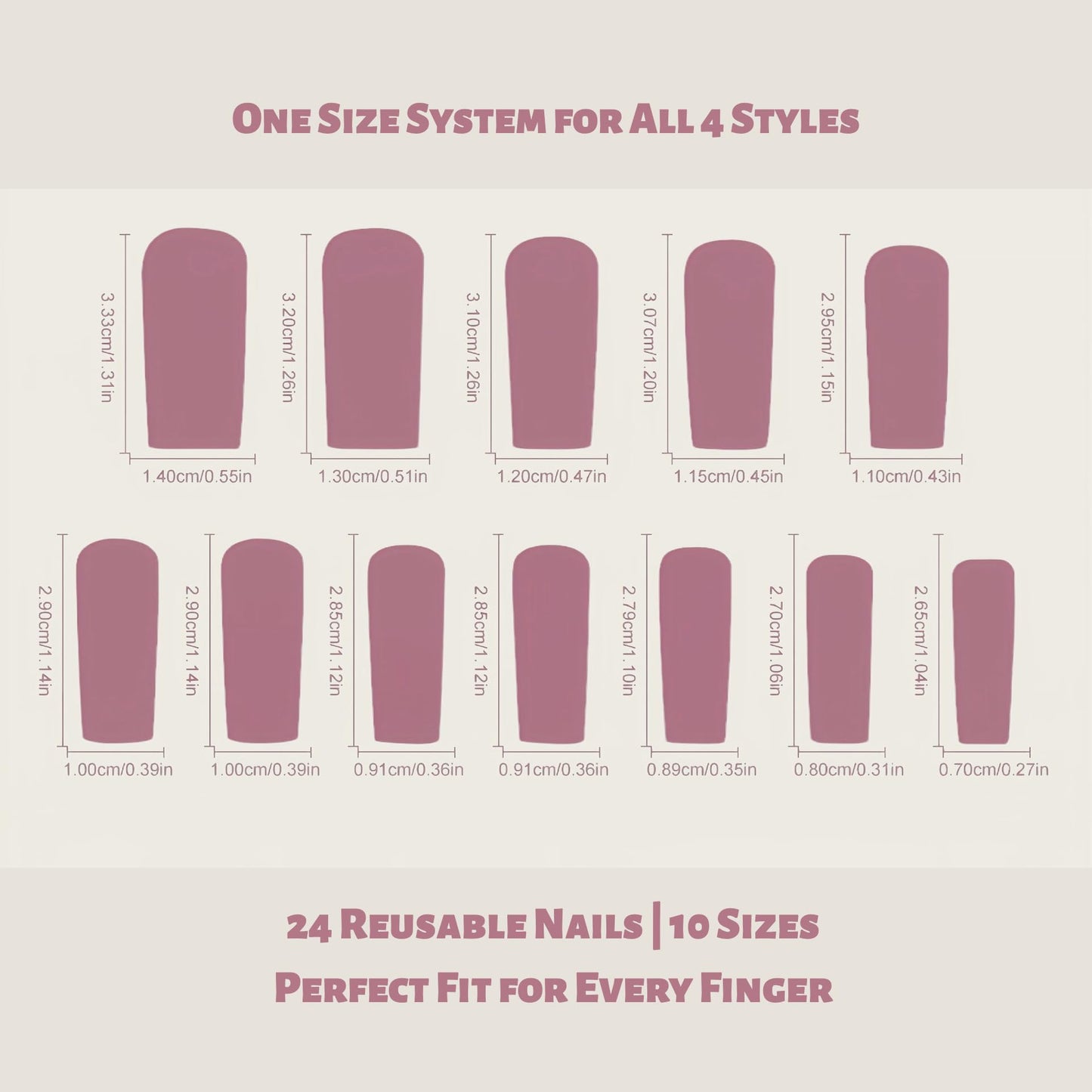 VESWEET Extra Long Square Press-On Nails – 4-Box 3D Design Set