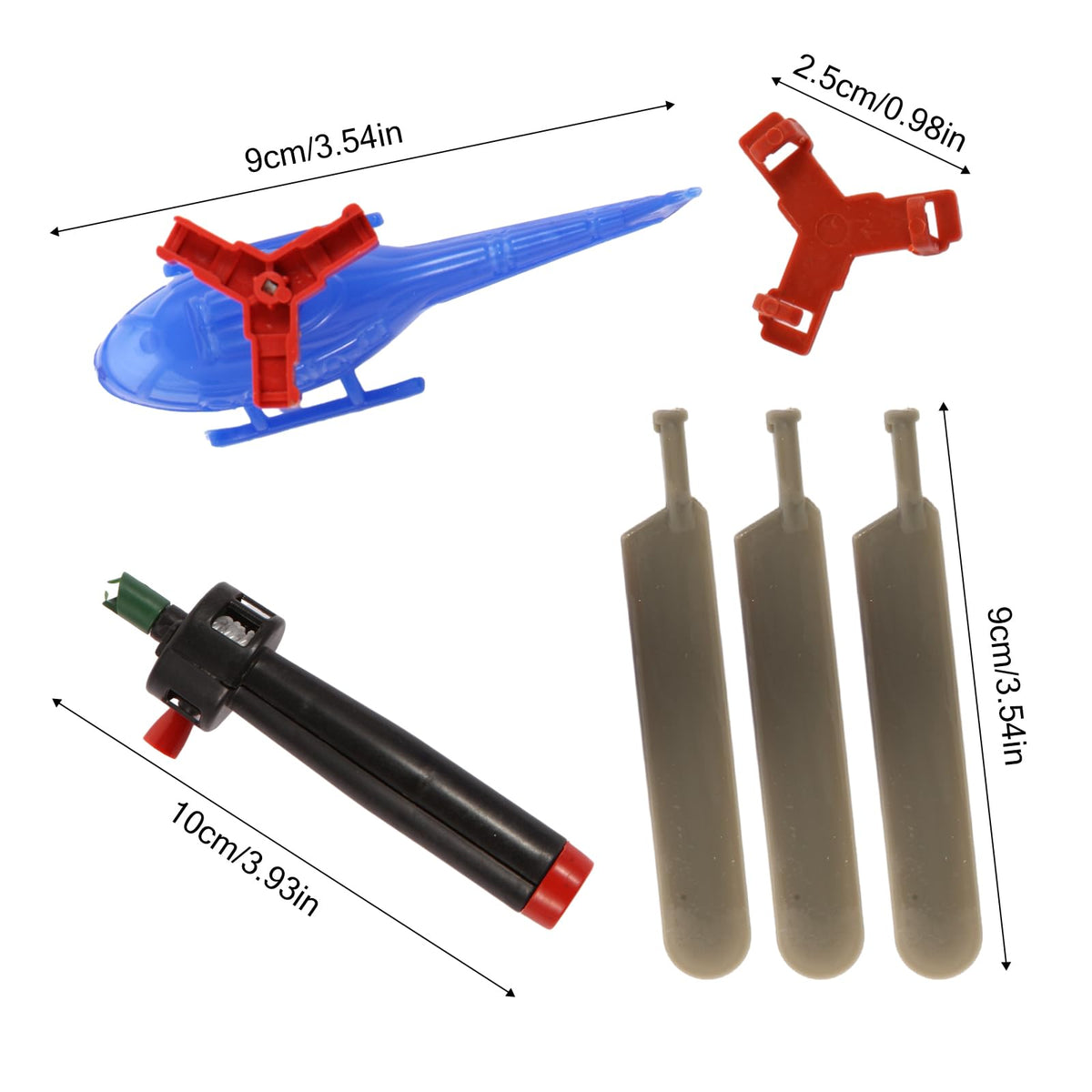 VETE 8-Pack Flying Helicopters for Kids – 360° Rotating Toys, Party Favors & Classroom Prizes