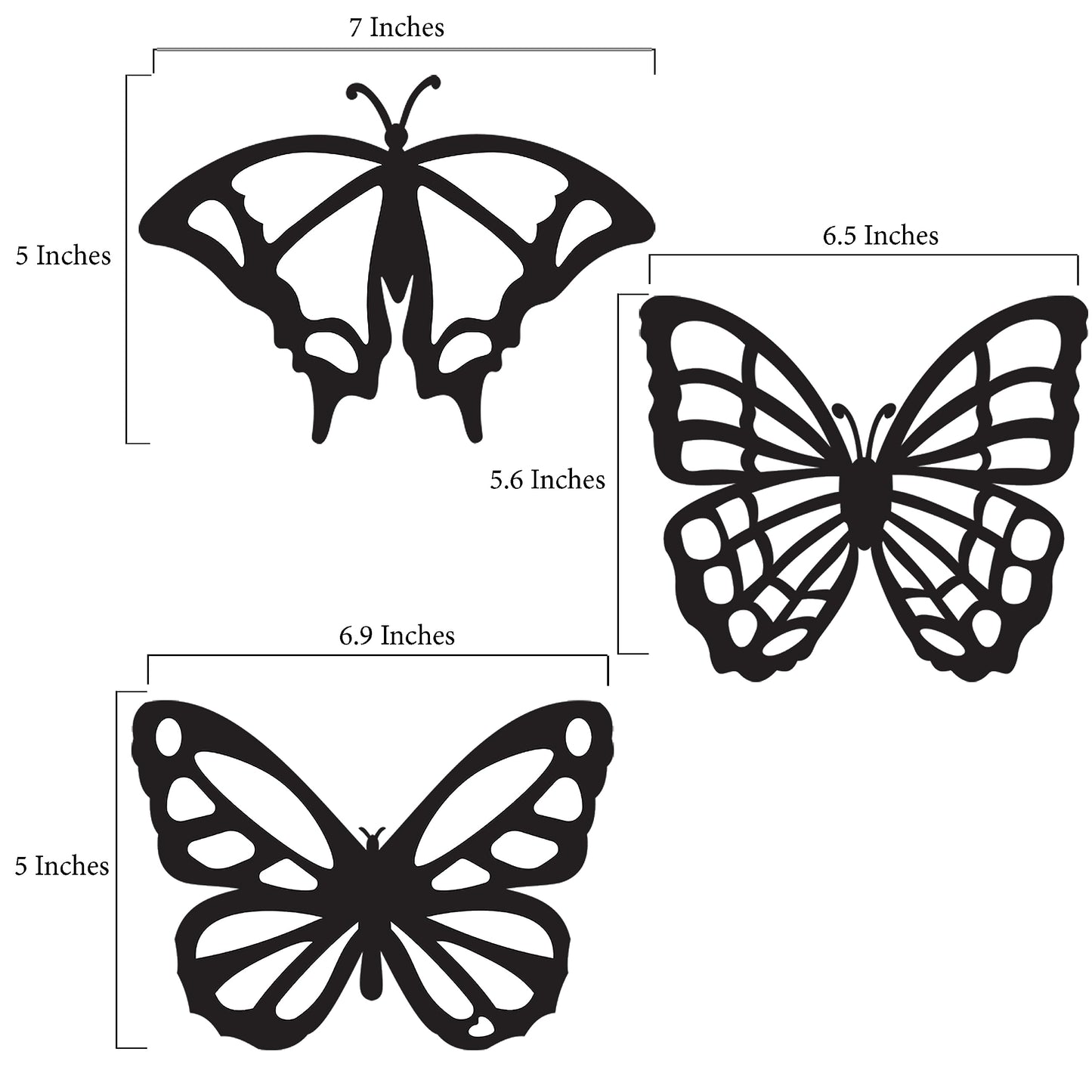 VHALE Butterfly Suncatchers Craft Kit — 3 Sets, 9 Cutouts, Tissue Paper Stained Glass