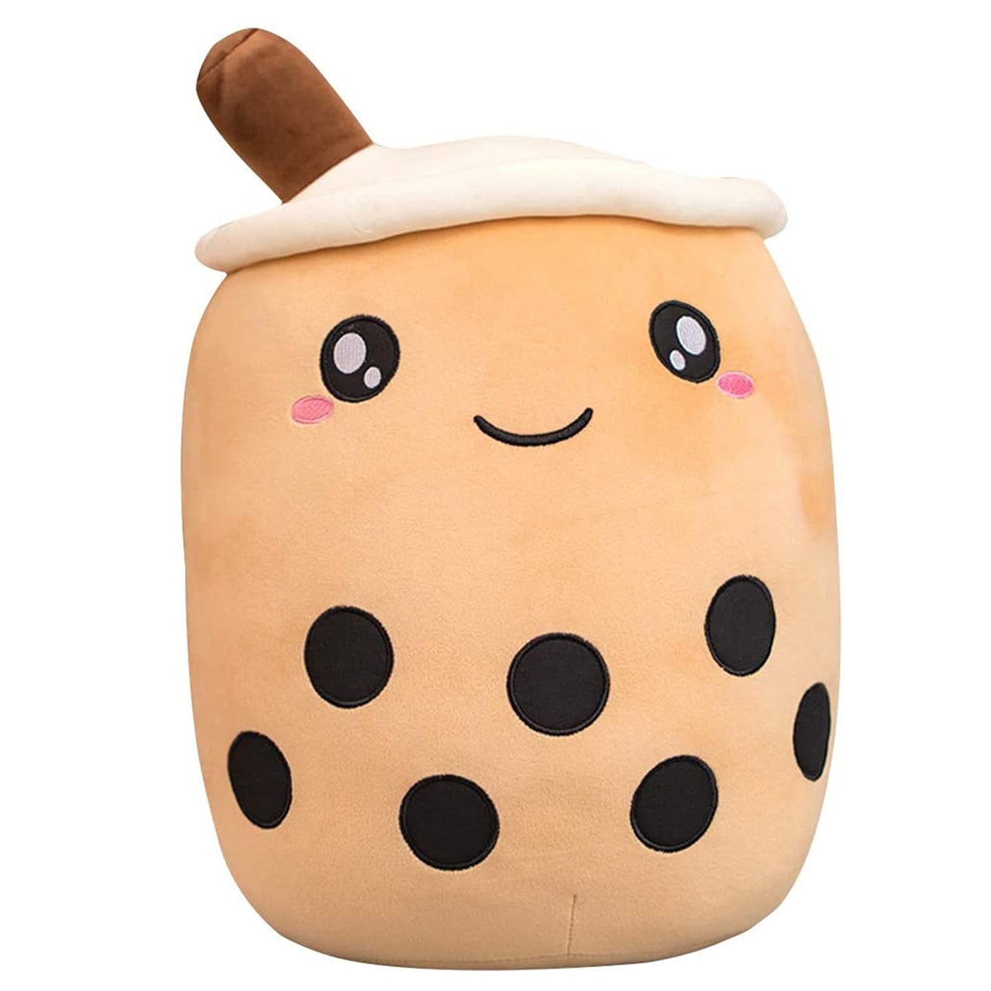 VHYHCY Cute Boba Plush – Brown Milk Cup Pillow, 9.4 Inch