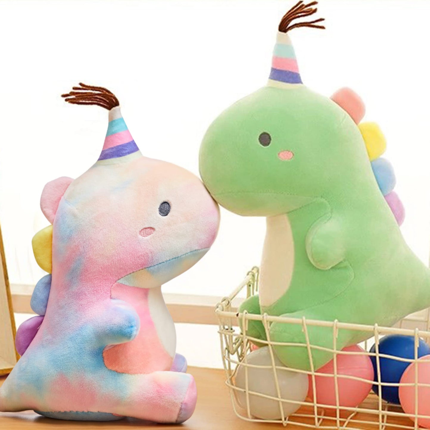 VHYHCY 9-Inch Dinosaur Plush Toy – Soft Colorful Dino Plushies for Kids | Gift for Boys & Girls