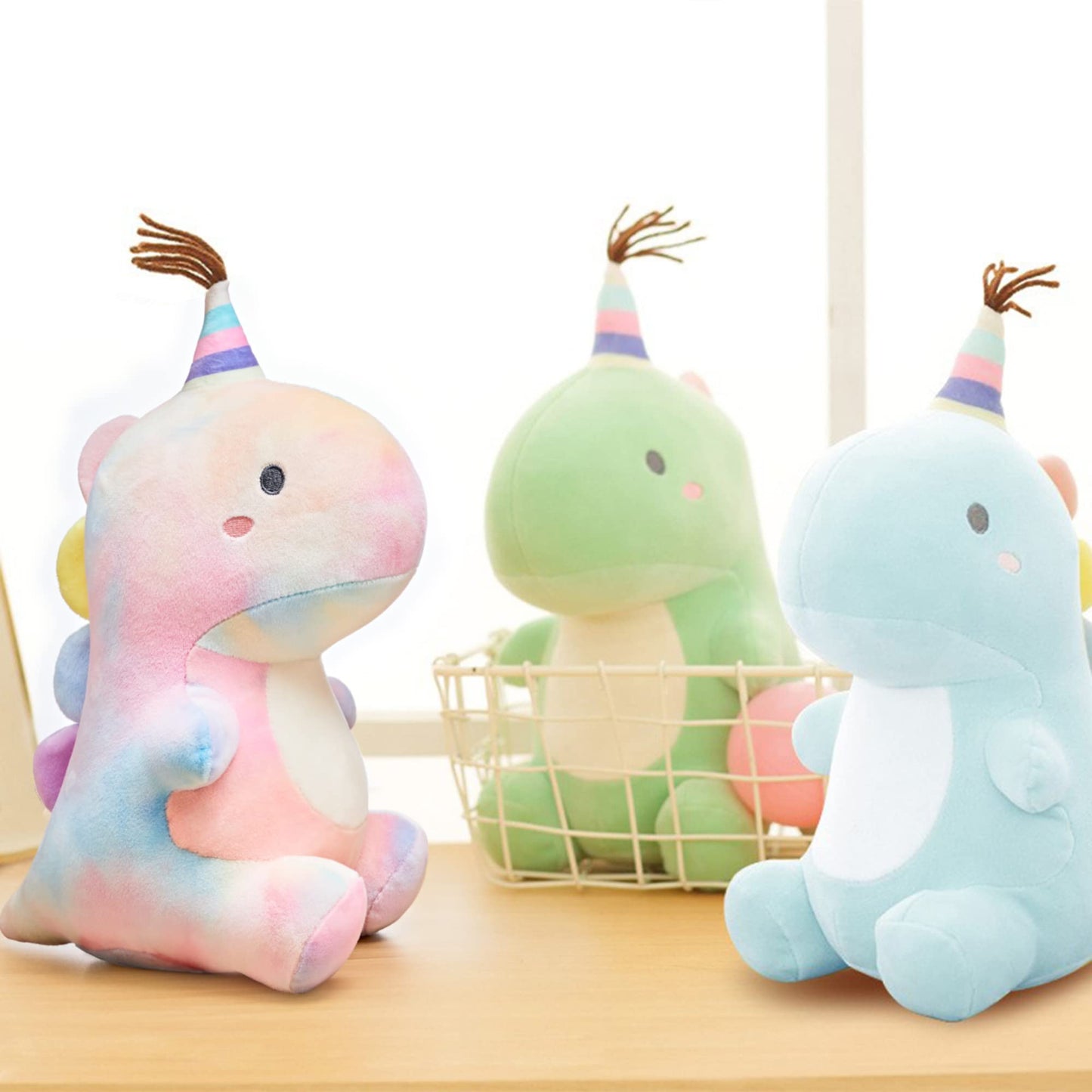 VHYHCY 9-Inch Dinosaur Plush Toy – Soft Colorful Dino Plushies for Kids | Gift for Boys & Girls