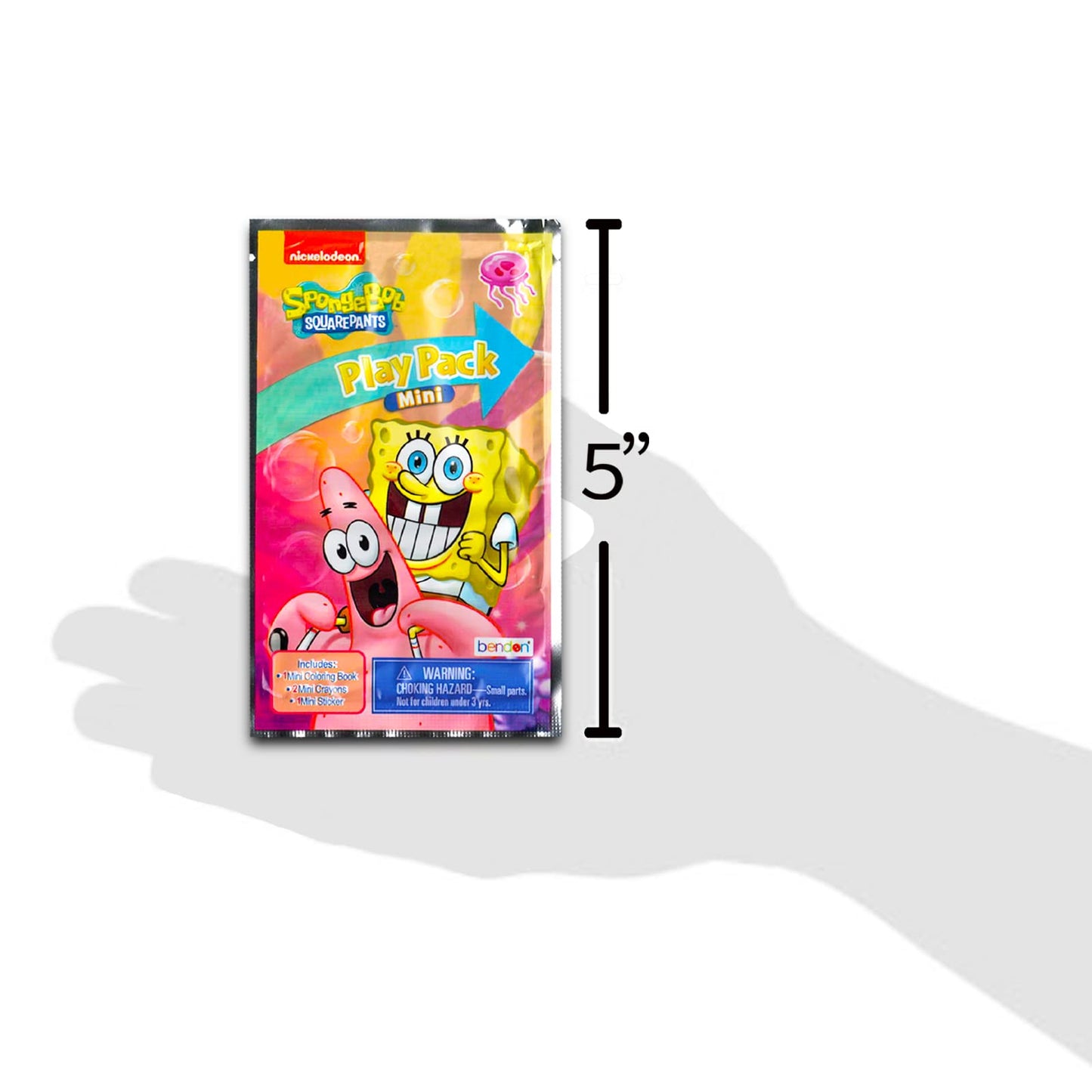 Viacom SpongeBob Mini Party Favors Set — 24 Grab n Go Play Packs with Coloring Pages & Stickers