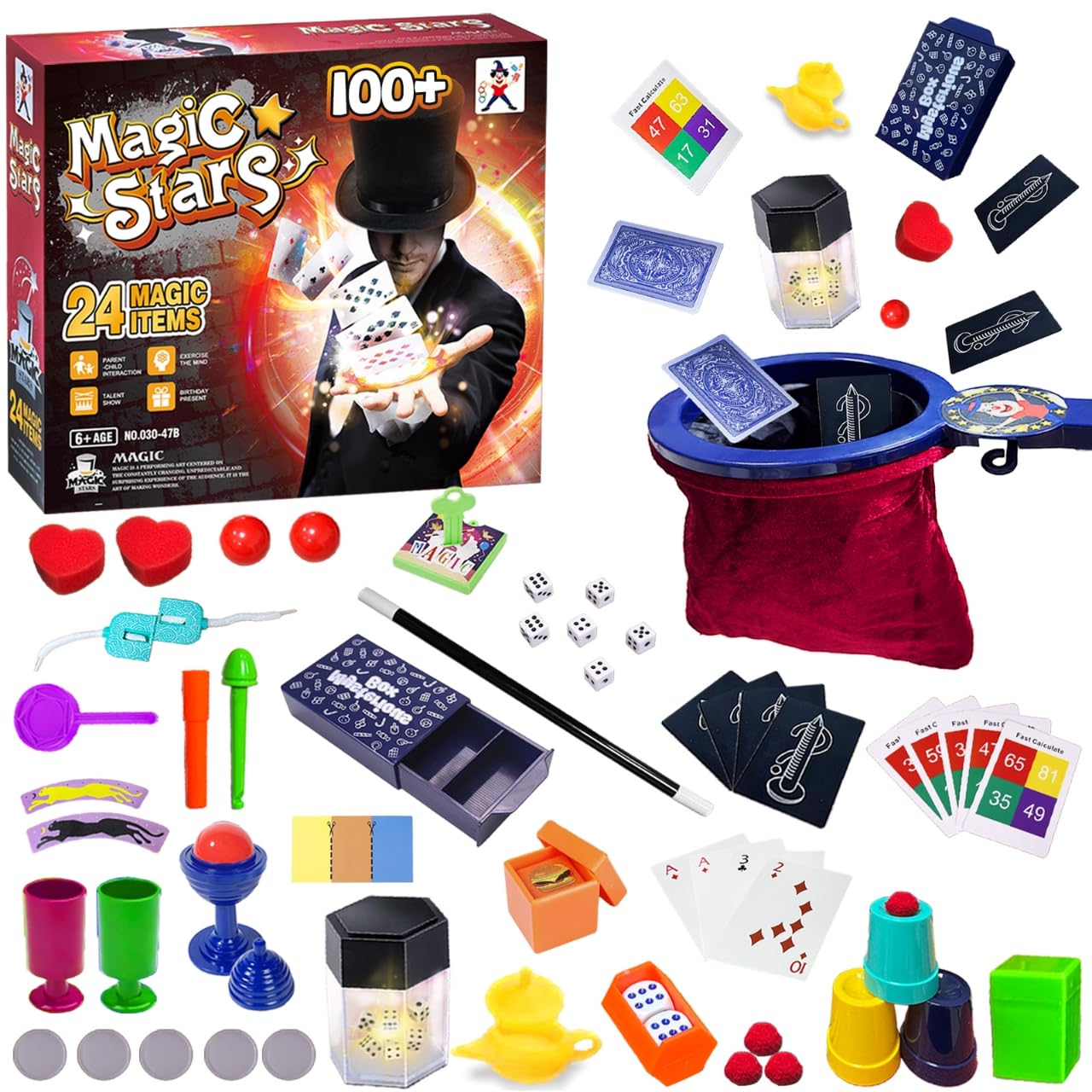 VIANBYE Magic Kit for Kids – 24-in-1 Tricks with Step-by-Step Video Guides