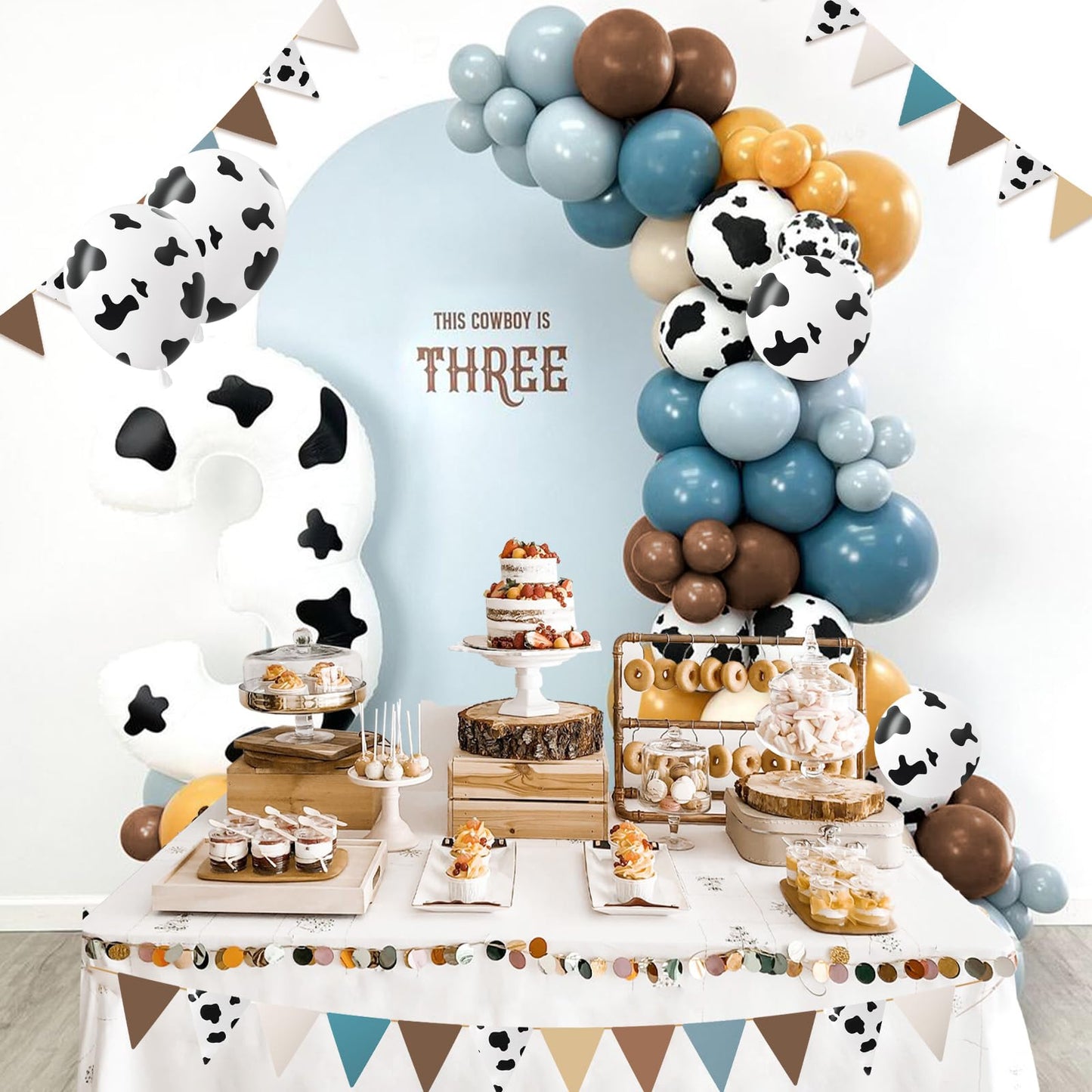 Vicduotex 60pcs Cow Print Balloons – 12in Latex Western Party Decorations