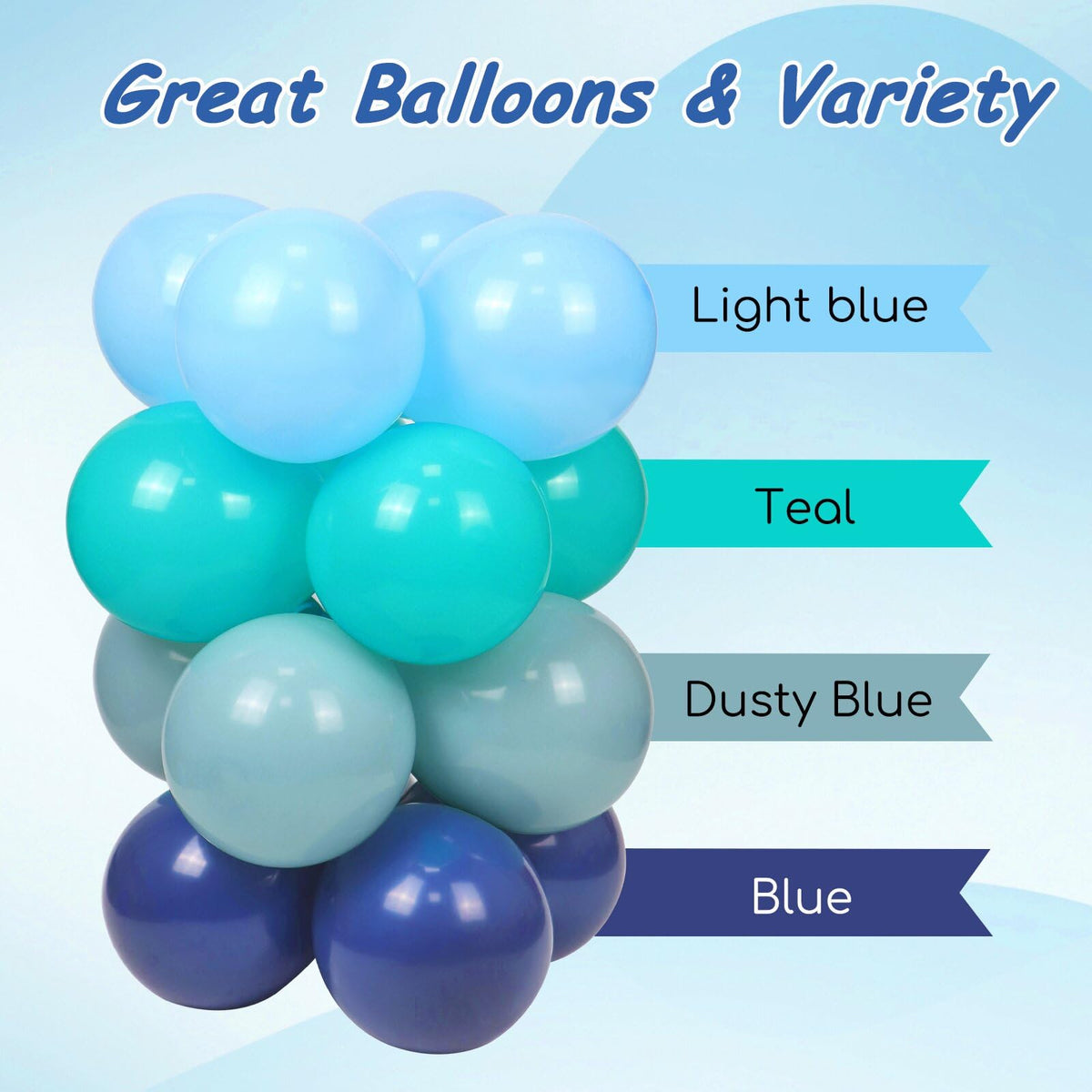 Vicduotex 134pcs Under The Sea Balloon Arch Kit – Ocean Theme Baby Shower & Birthday Decor