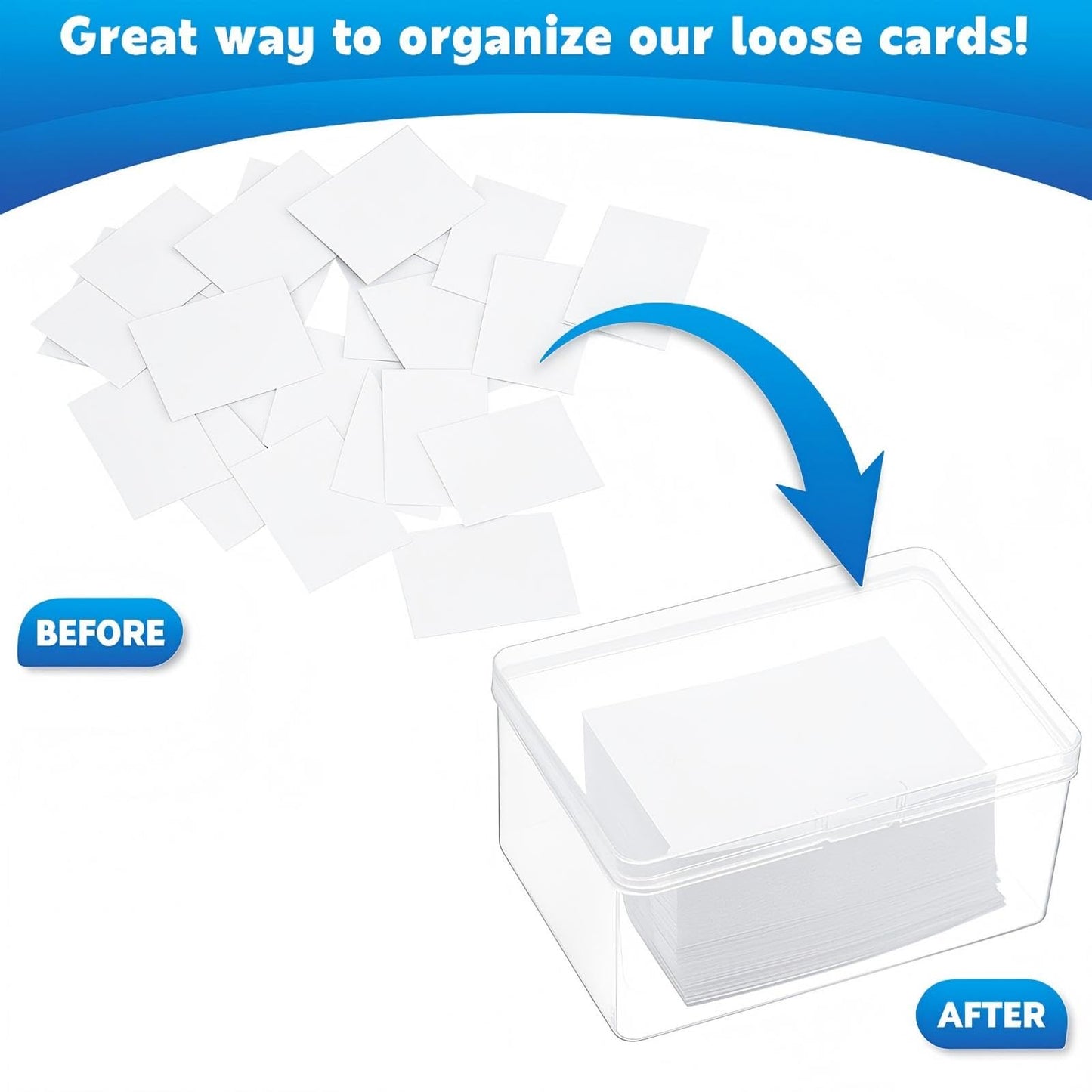 Vicenpal Clear Card Boxes – Snaps Closed, 100-Card Capacity, 24-Pack, MTG TCG Compatible