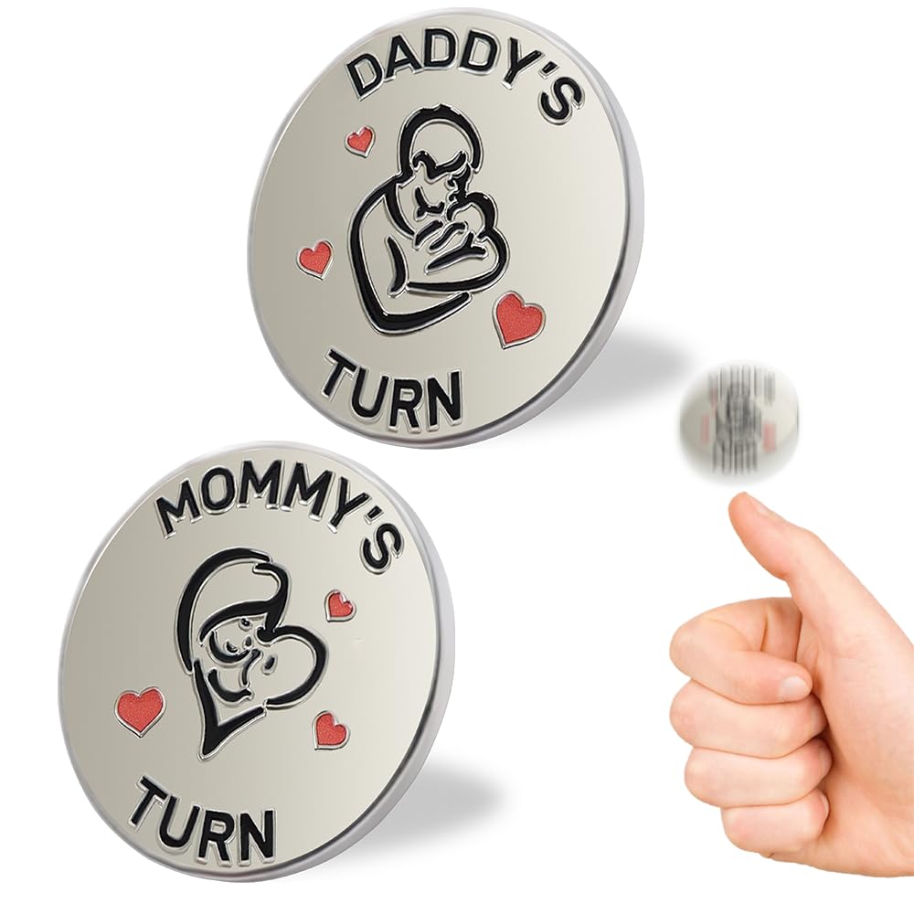 Vichona Lovely New Parent Decision Coin – Double-Sided Gift for New Mom & Dad