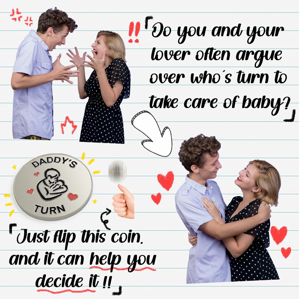 Vichona Lovely New Parent Decision Coin – Double-Sided Gift for New Mom & Dad